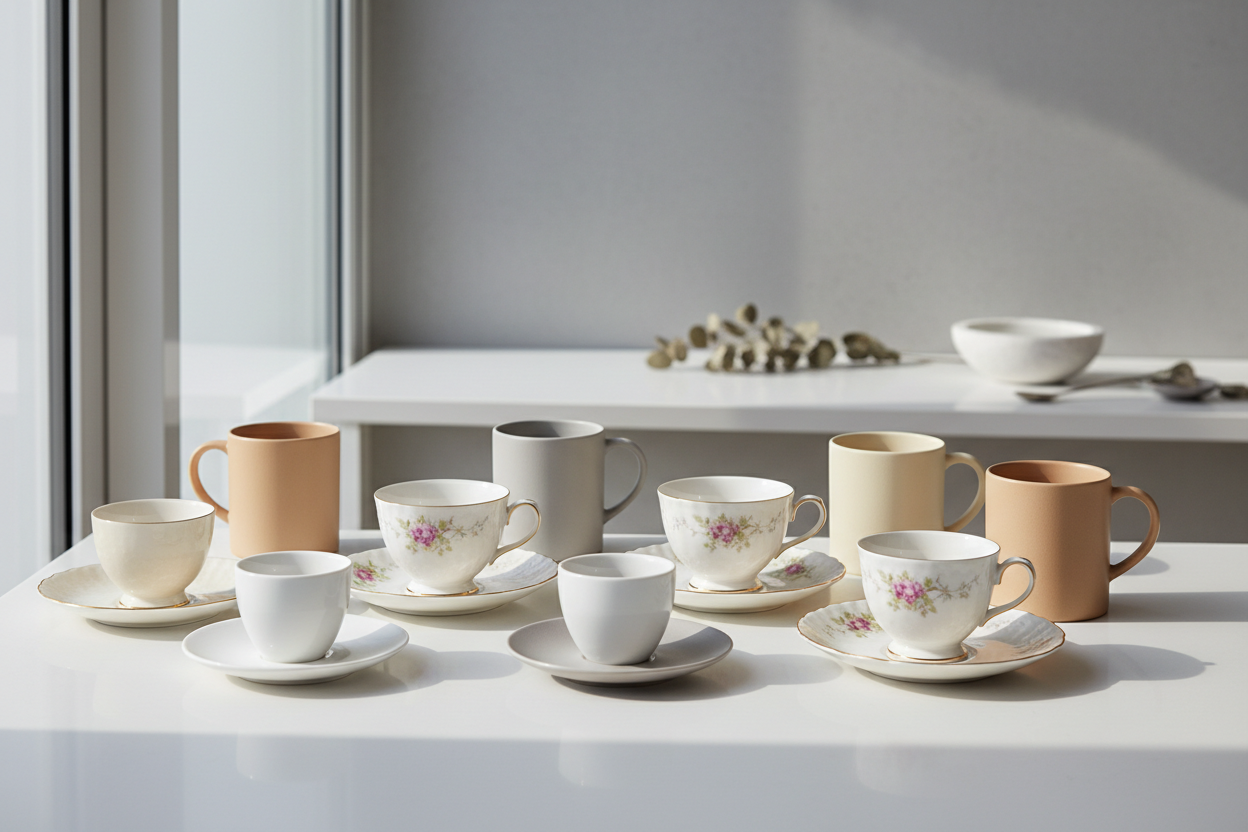 Mugs, Cups And Saucers