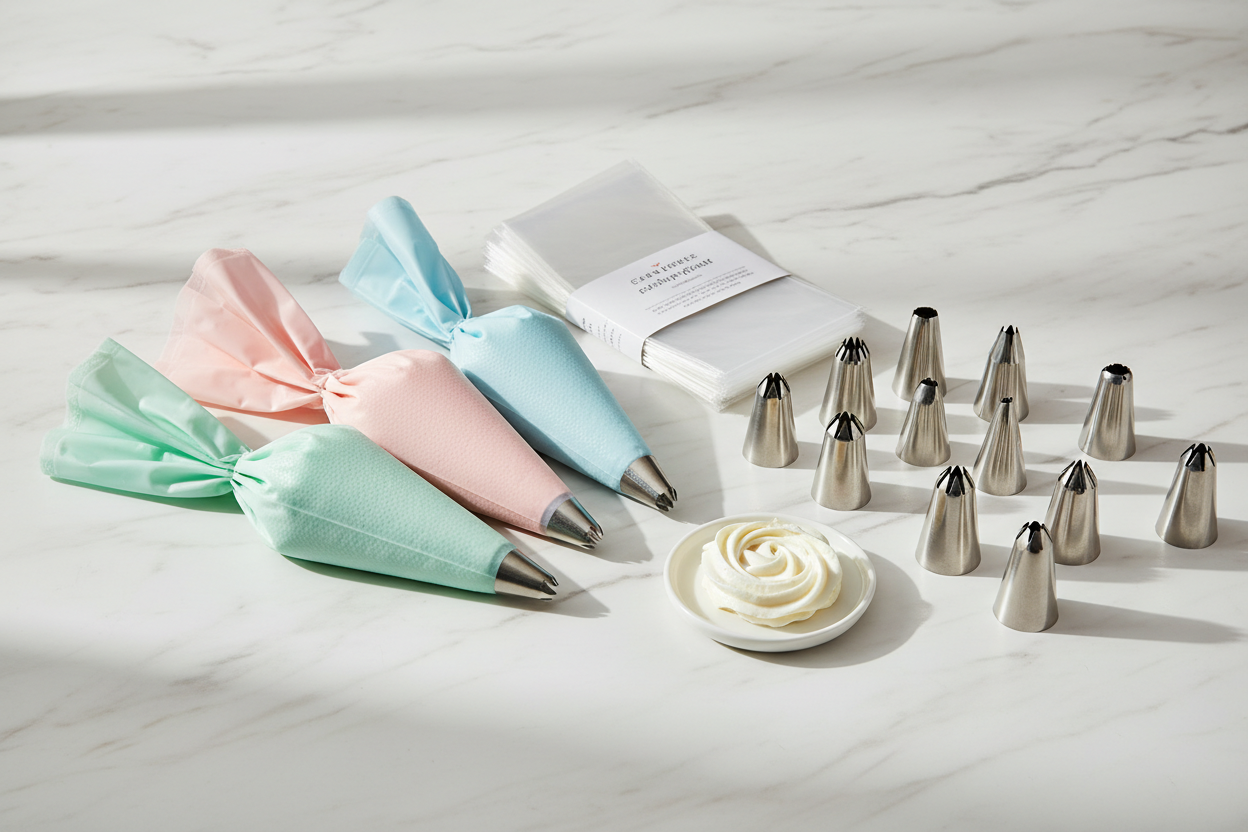 Piping Bags, Tips And Nozzles