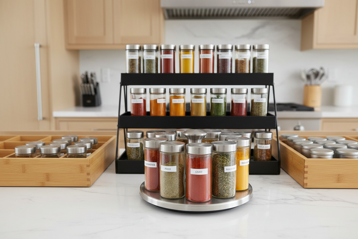 Spice Racks And Jars