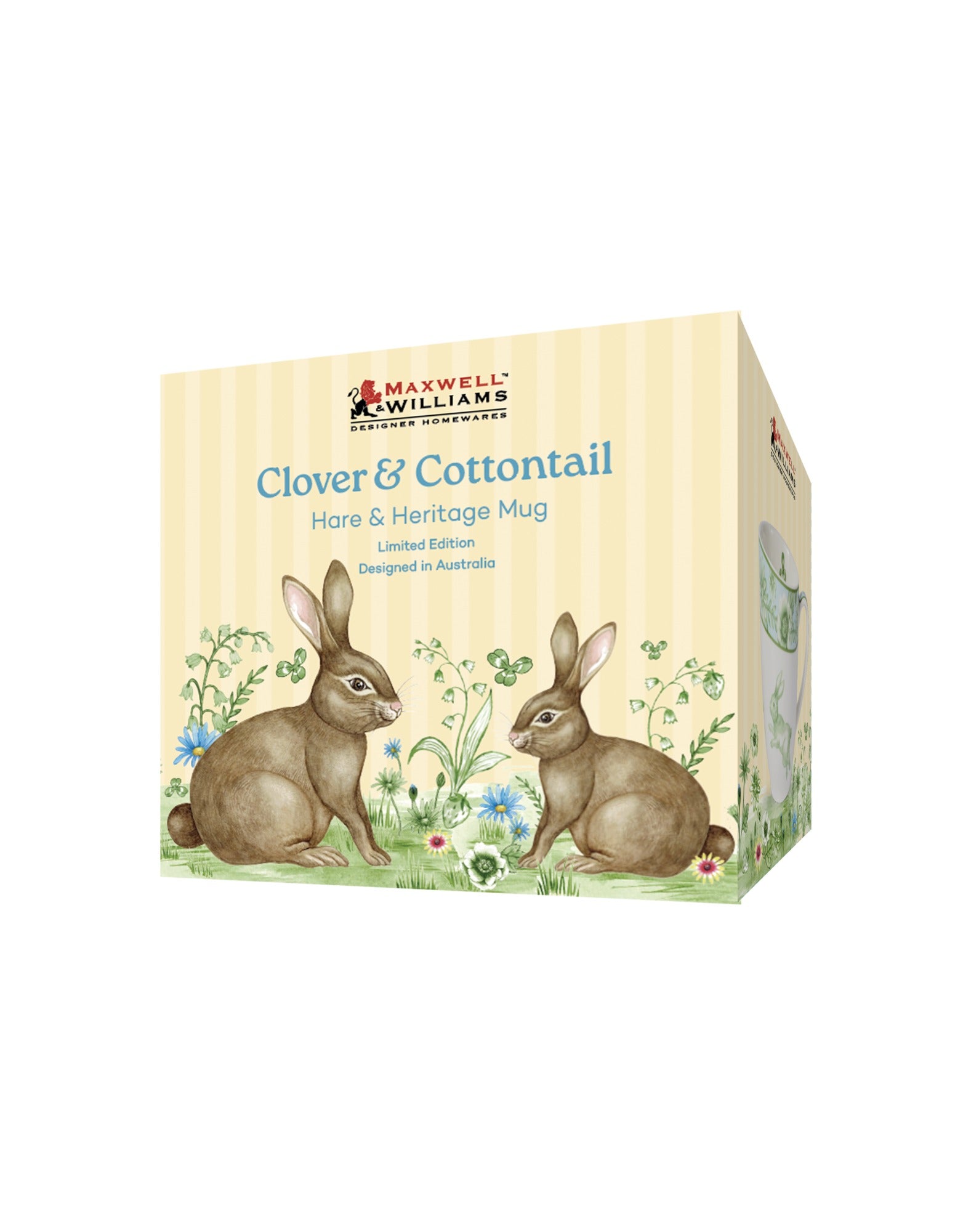 Maxwell & Williams Clover & Cottontail Hare & Heritage Mug 375ML Gift Boxed