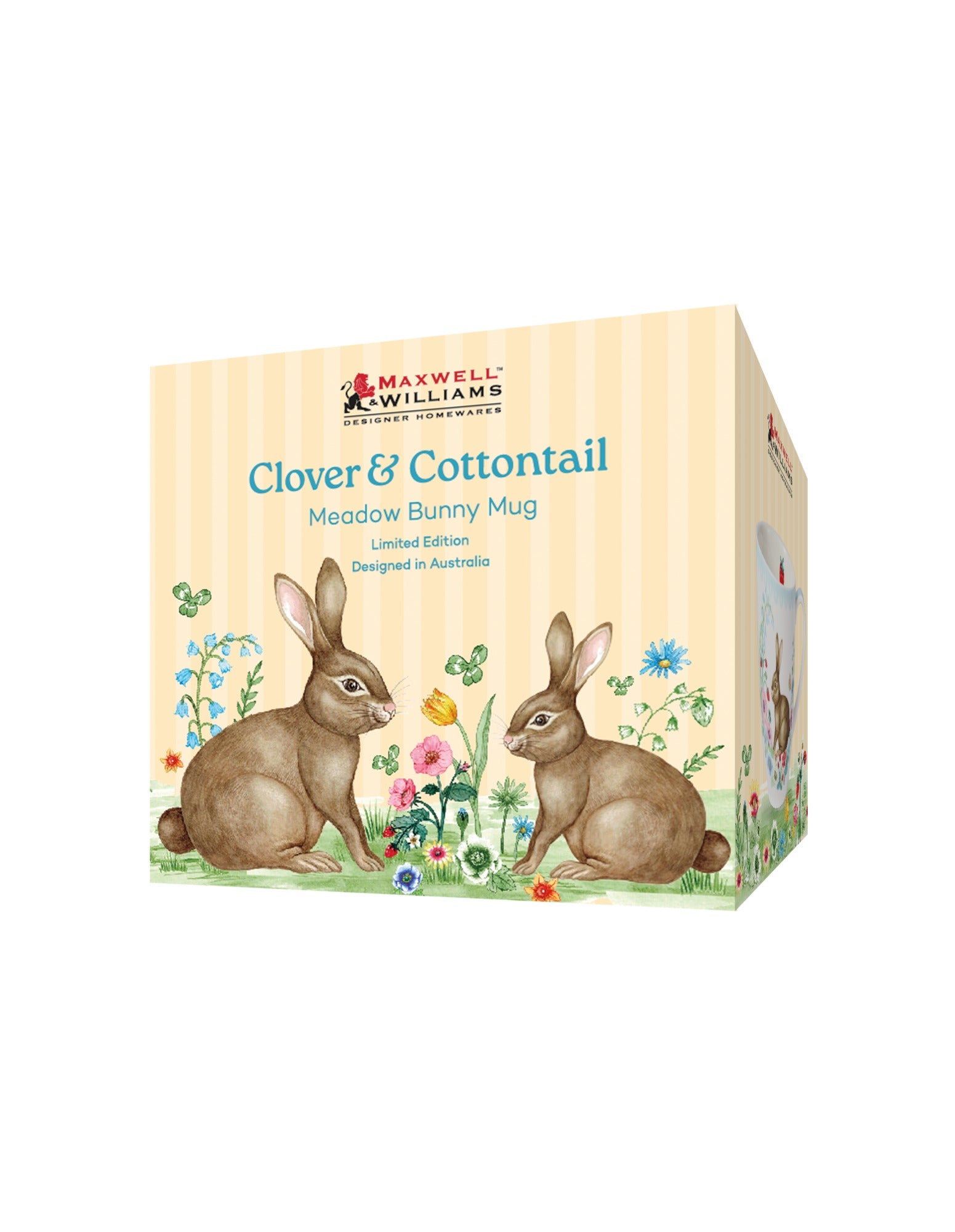Maxwell & Williams Clover & Cottontail Meadow Bunny Mug 375ML Gift Boxed