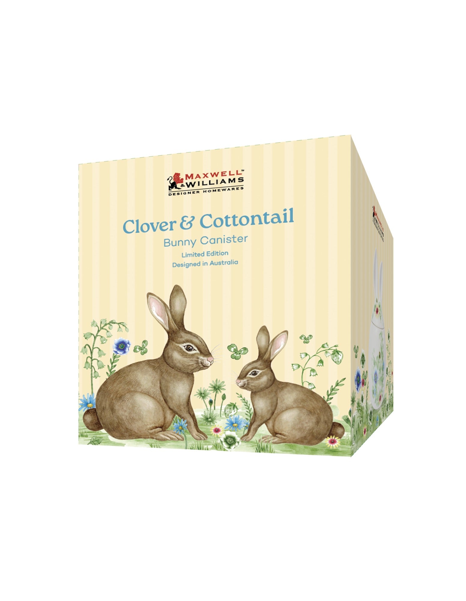 Maxwell & Williams Clover & Cottontail Bunny Canister Gift Boxed