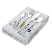 Whitehill Baby Stainless Steel Bunny's Bistro Child's 4 Piece Cutlery Set