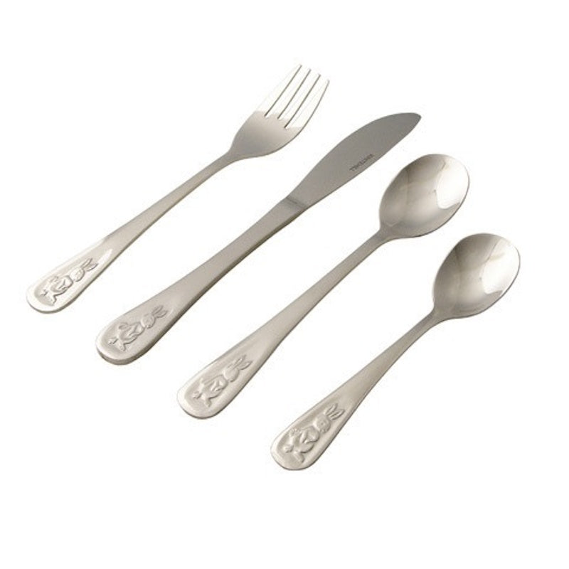 Whitehill Baby Stainless Steel Bunny's Bistro Child's 4 Piece Cutlery Set
