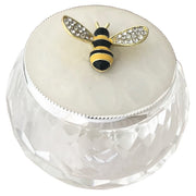Russell Collection Giftware - Glass And Epoxy Jewellery Box With Bee 7x7x6cm