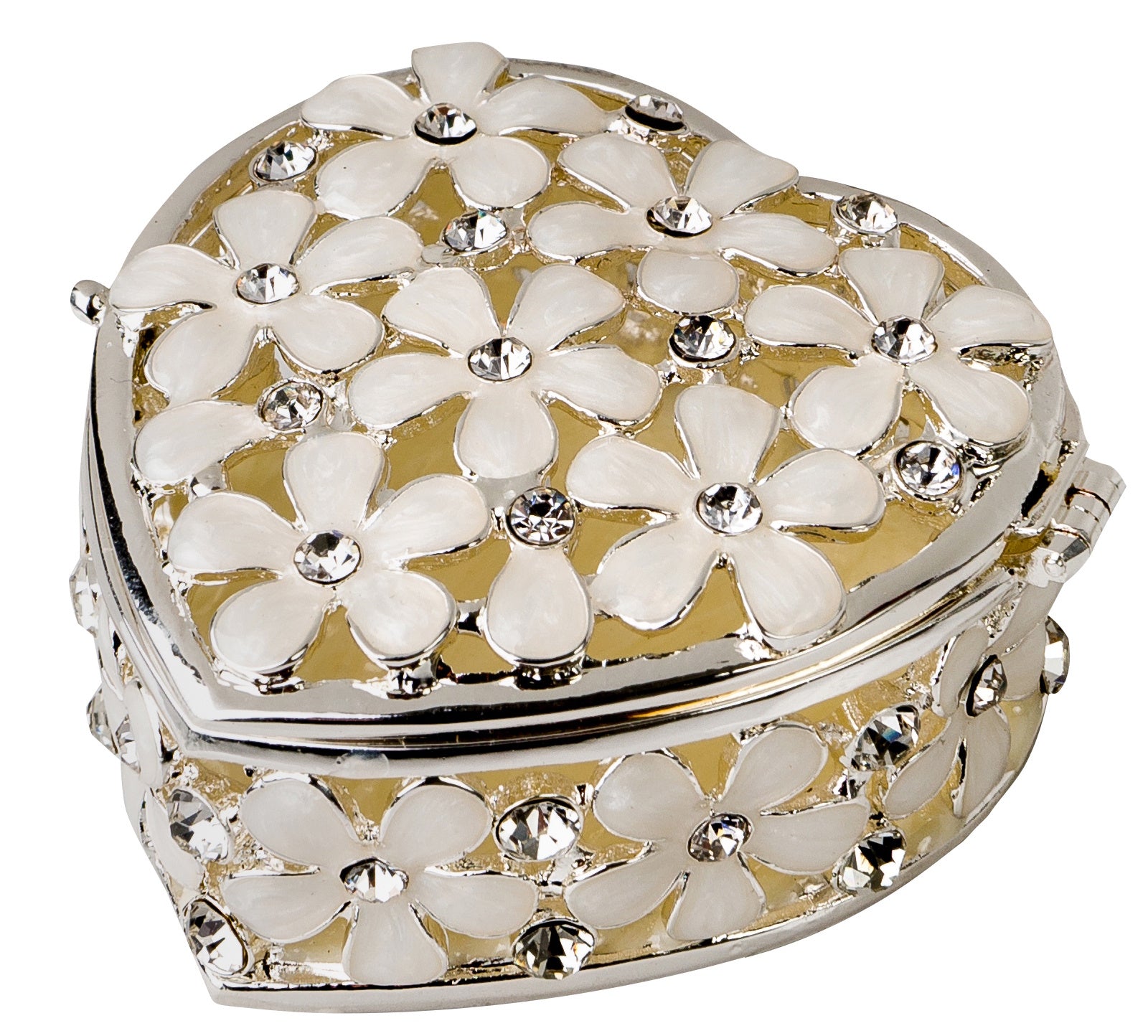 Russell Collection Giftware - Epoxy Jewellery Box Flowers 5.60x6x3cm