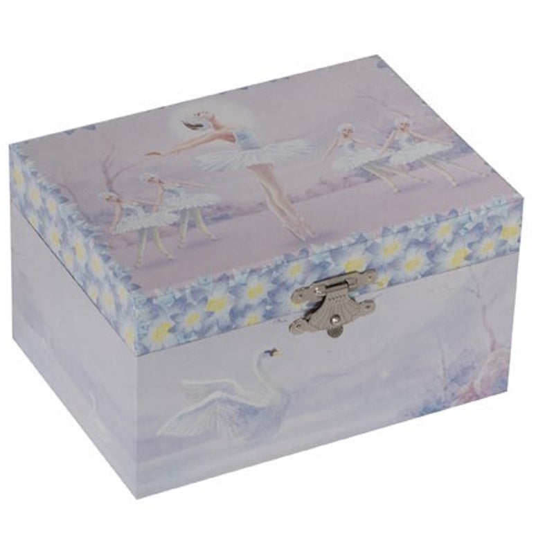 Russell Collection Giftware - Foil Music Box Ballerina Maya Blue 14.8x10.6x8.4cm