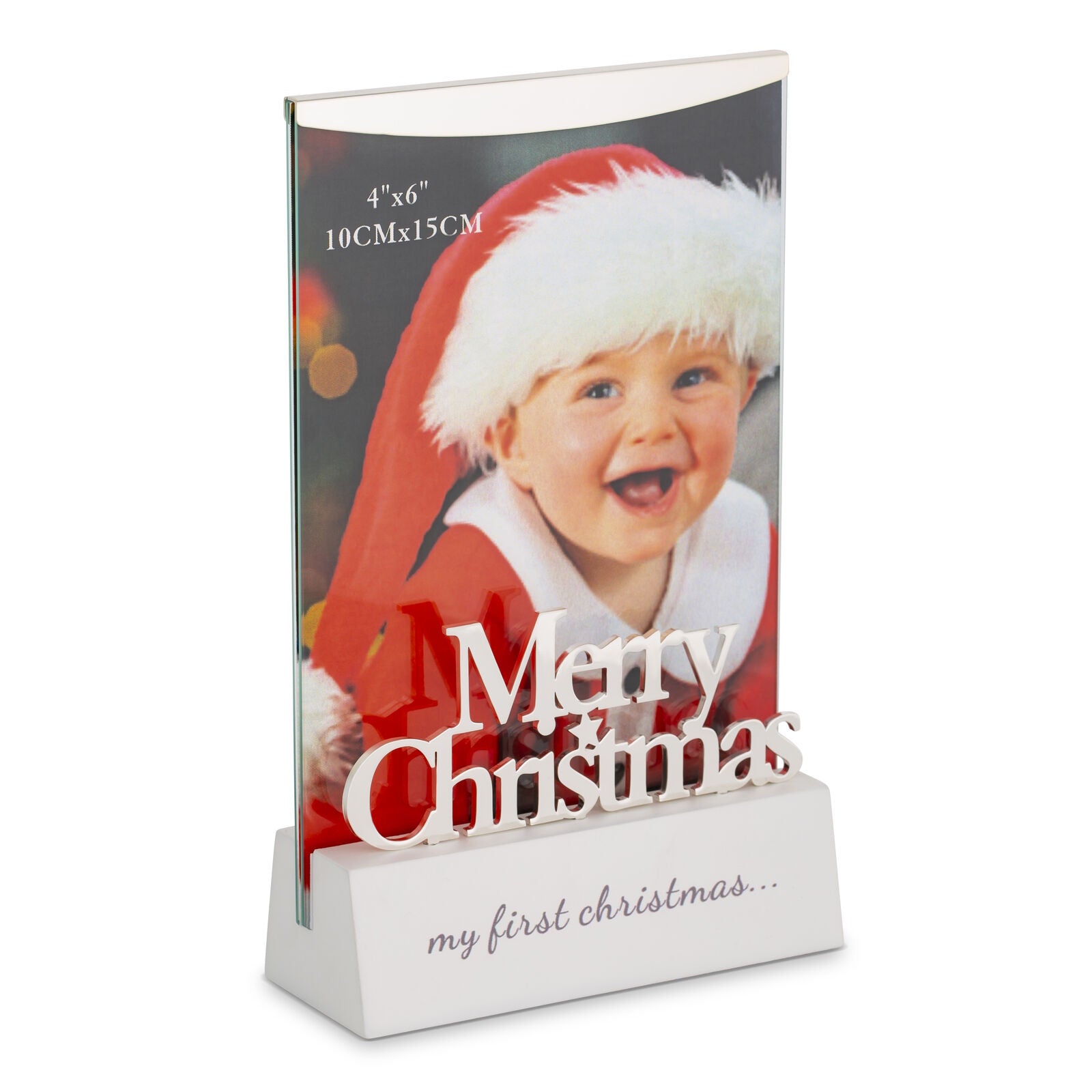 Russell Collection Occasion Specific Giftware - First Christmas 4X6" Shadow Photo Frame