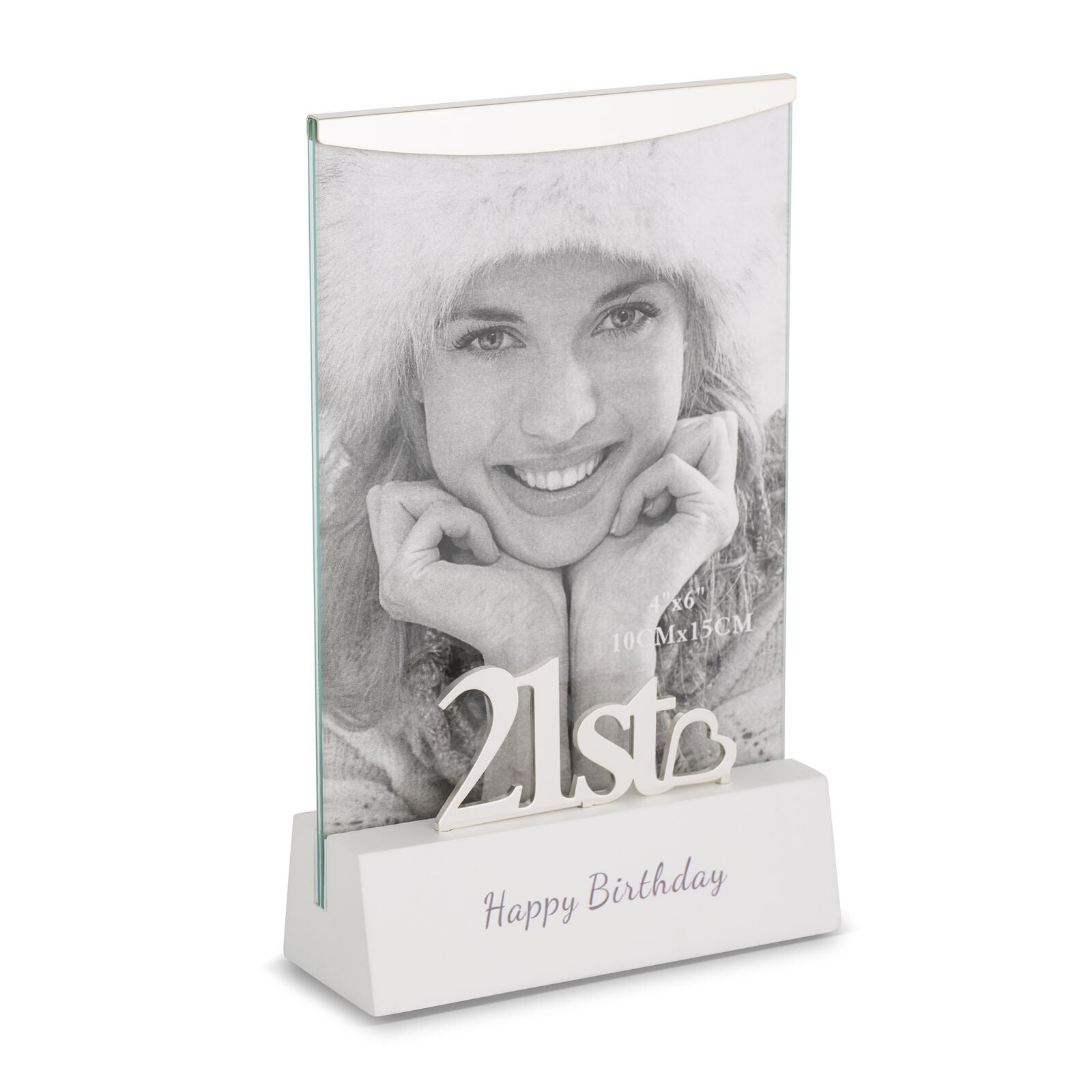 Russell Collection Occasion Specific Giftware - 21ST Birthday 4X6" Shadow Photo Frame