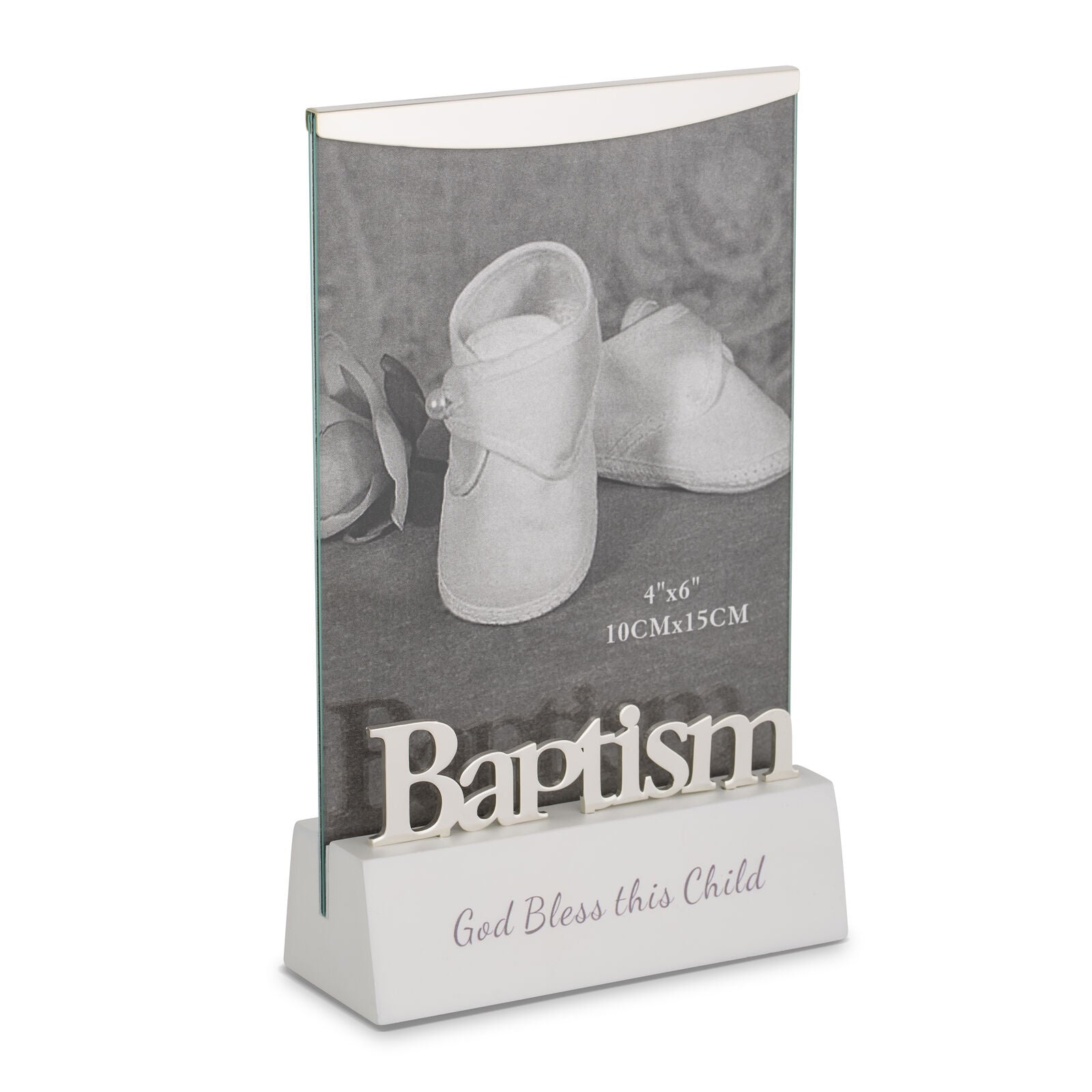 Russell Collection Occasion Specific Giftware - Baptism 4X6" Shadow Photo Frame