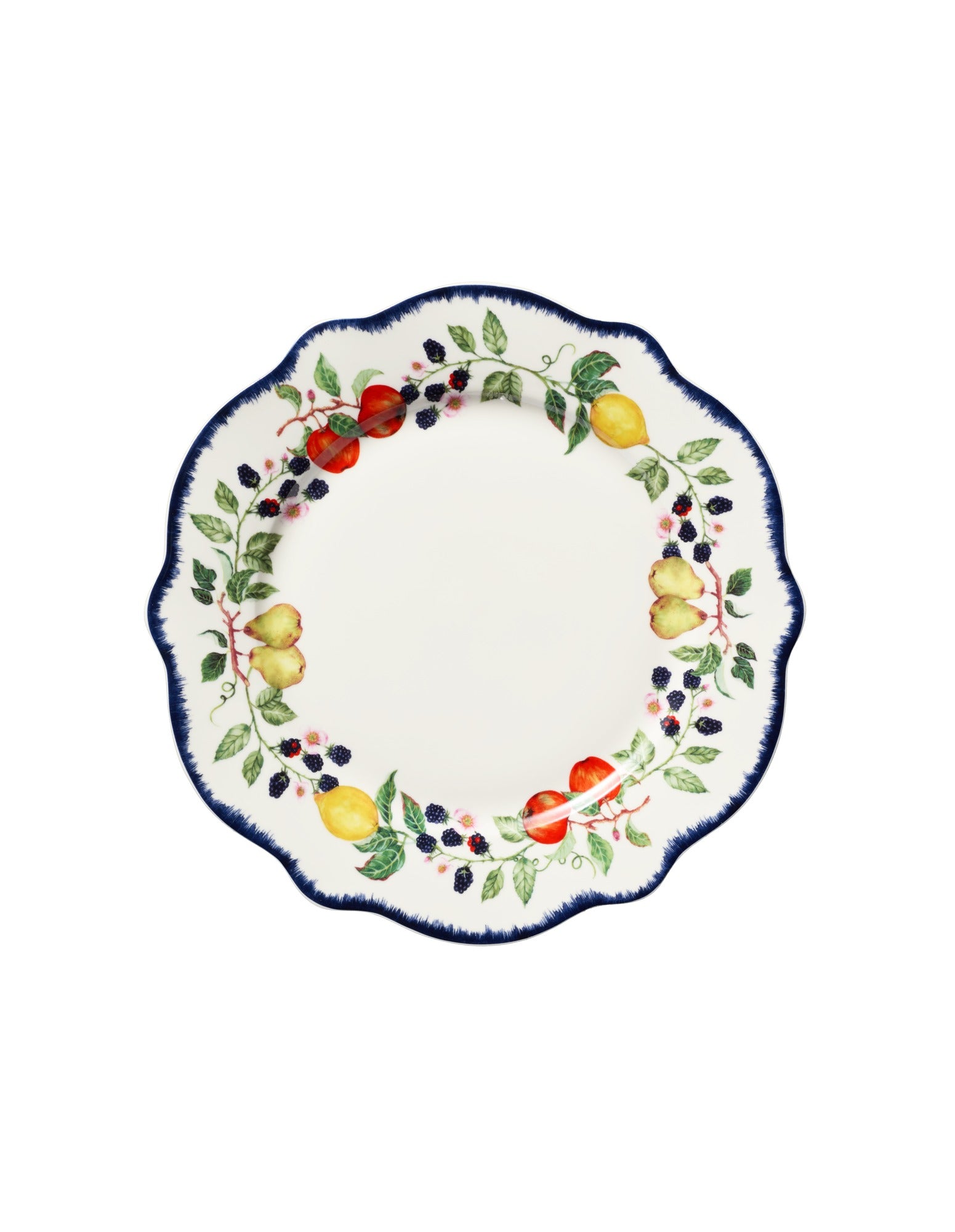 Casa Domani Frutta Scallop Rim Dinner Set 12pc Gift Boxed