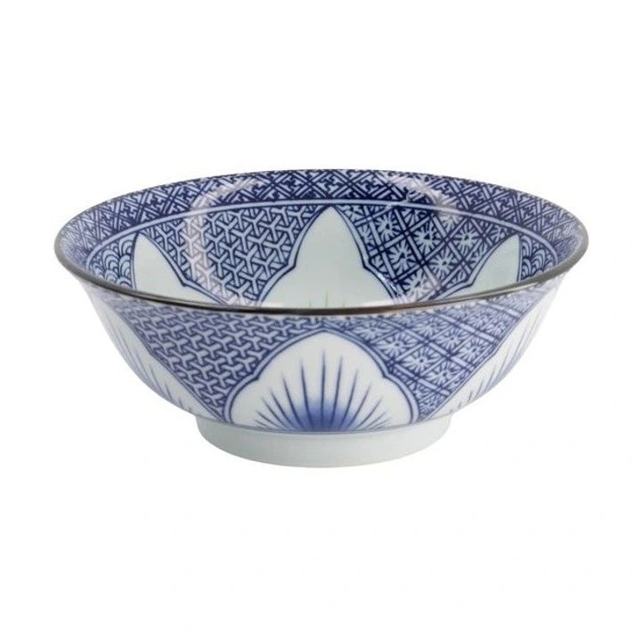 Tokyo Design Studio Lily Flower Ramen Bowl 20.5x8cm Blue