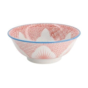 Tokyo Design Studio Lily Flower Ramen Bowl 20.5x8cm Red