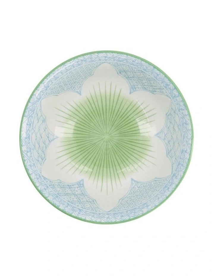 Tokyo Design Studio Lily Flower Ramen Bowl 20.5x8cm Light Blue