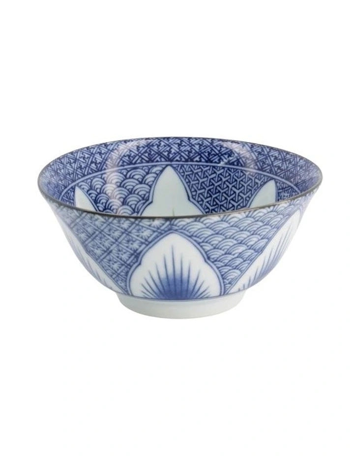 Tokyo Design Studio Lily Flower Tayo Bowl 14x6cm Blue