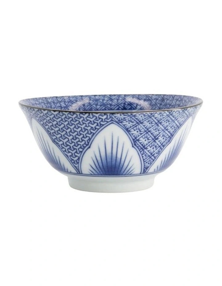 Tokyo Design Studio Lily Flower Tayo Bowl 14x6cm Blue