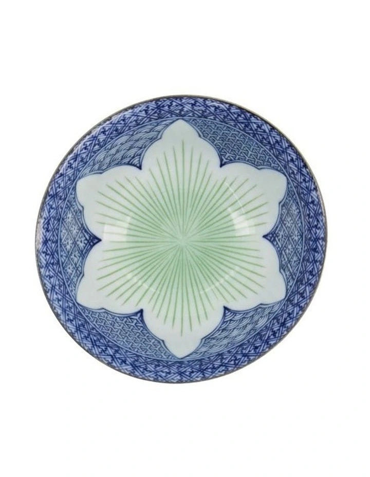 Tokyo Design Studio Lily Flower Tayo Bowl 14x6cm Blue
