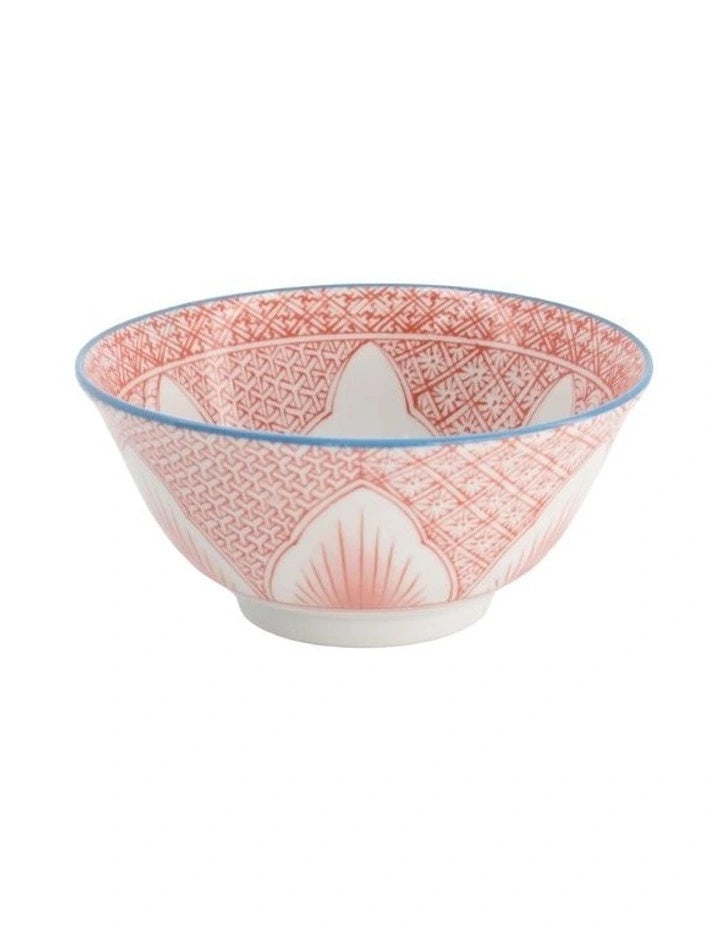 Tokyo Design Studio Lily Flower Tayo Bowl 14x6cm Red