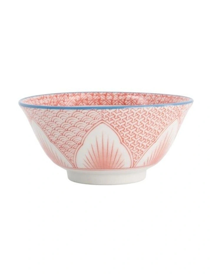 Tokyo Design Studio Lily Flower Tayo Bowl 14x6cm Red