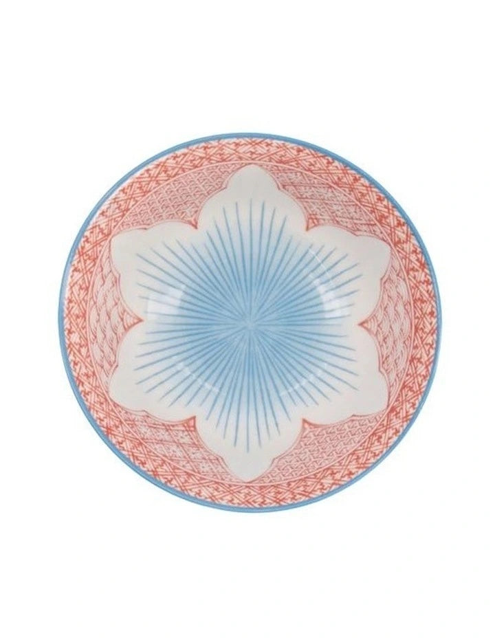 Tokyo Design Studio Lily Flower Tayo Bowl 14x6cm Red