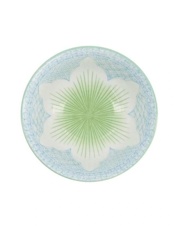 Tokyo Design Studio Lily Flower Tayo Bowl 14x6cm Light Blue