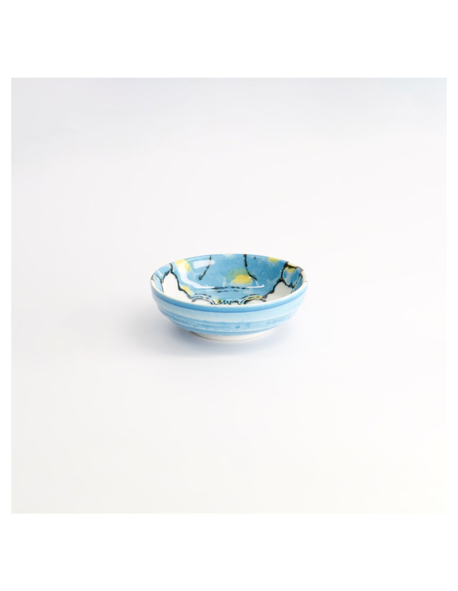 Tokyo Design Studio Seafood Dish 9.5x3cm Crab Light Blue