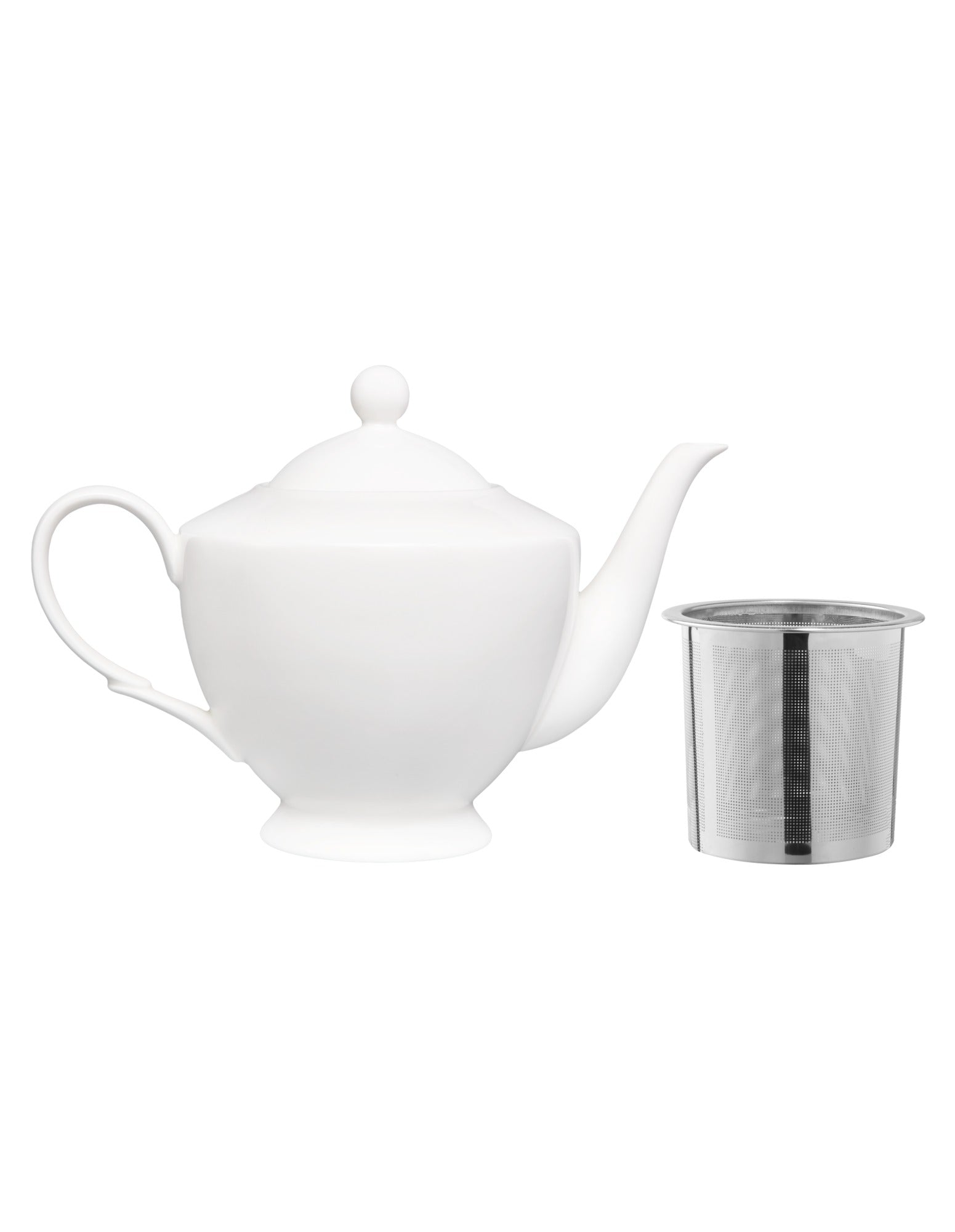Maxwell & Williams White Basics Classic Teapot With Infuser 1L Gift Boxed