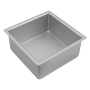 Bakemaster Silver Anodised Square Deep Cake Pan 20 x 10cm