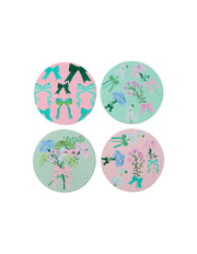 Maxwell & Williams Cherish Ceramic Coaster 10cm Set of 4 Assorted Gift Boxed
