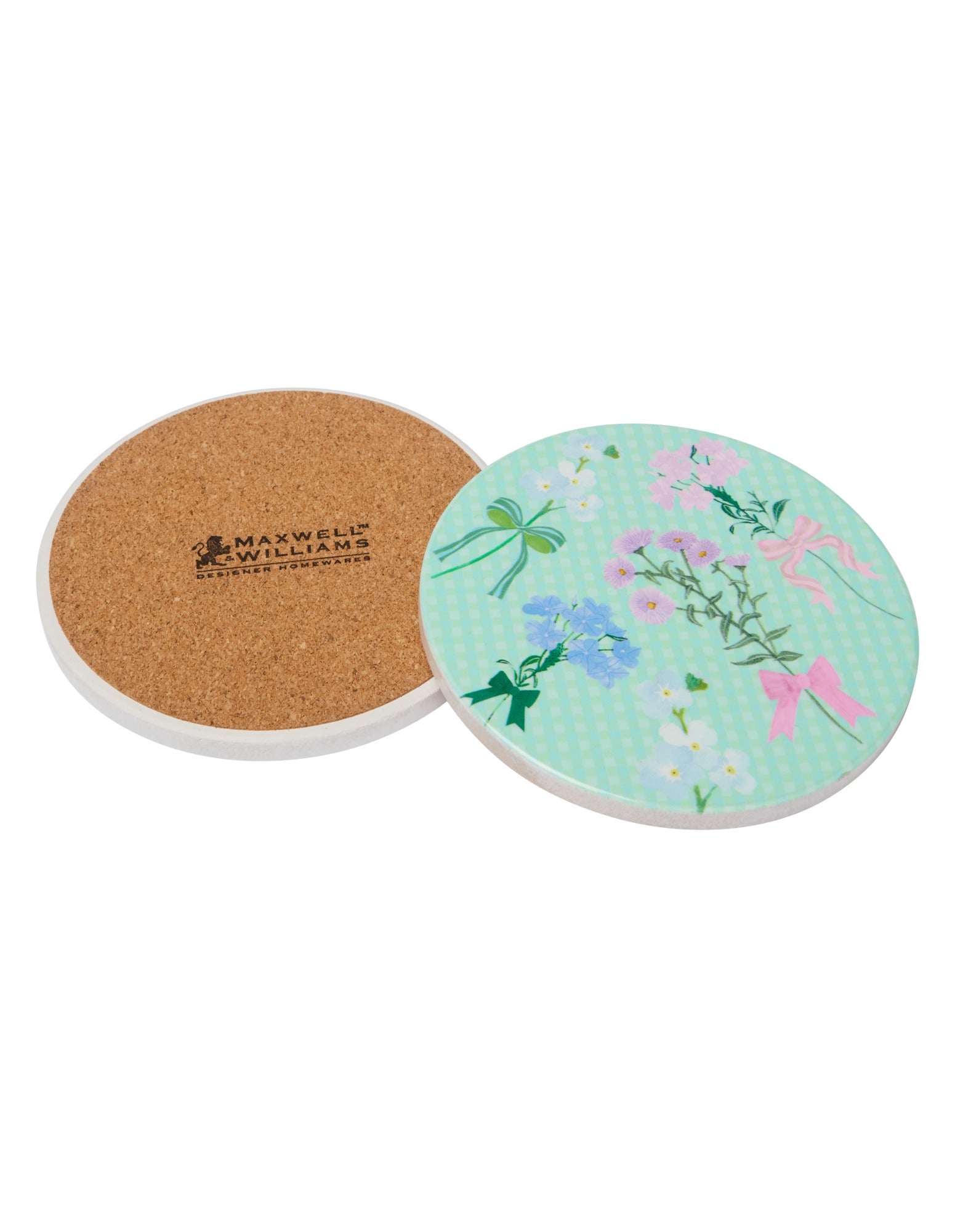 Maxwell & Williams Cherish Ceramic Coaster 10cm Set of 4 Assorted Gift Boxed