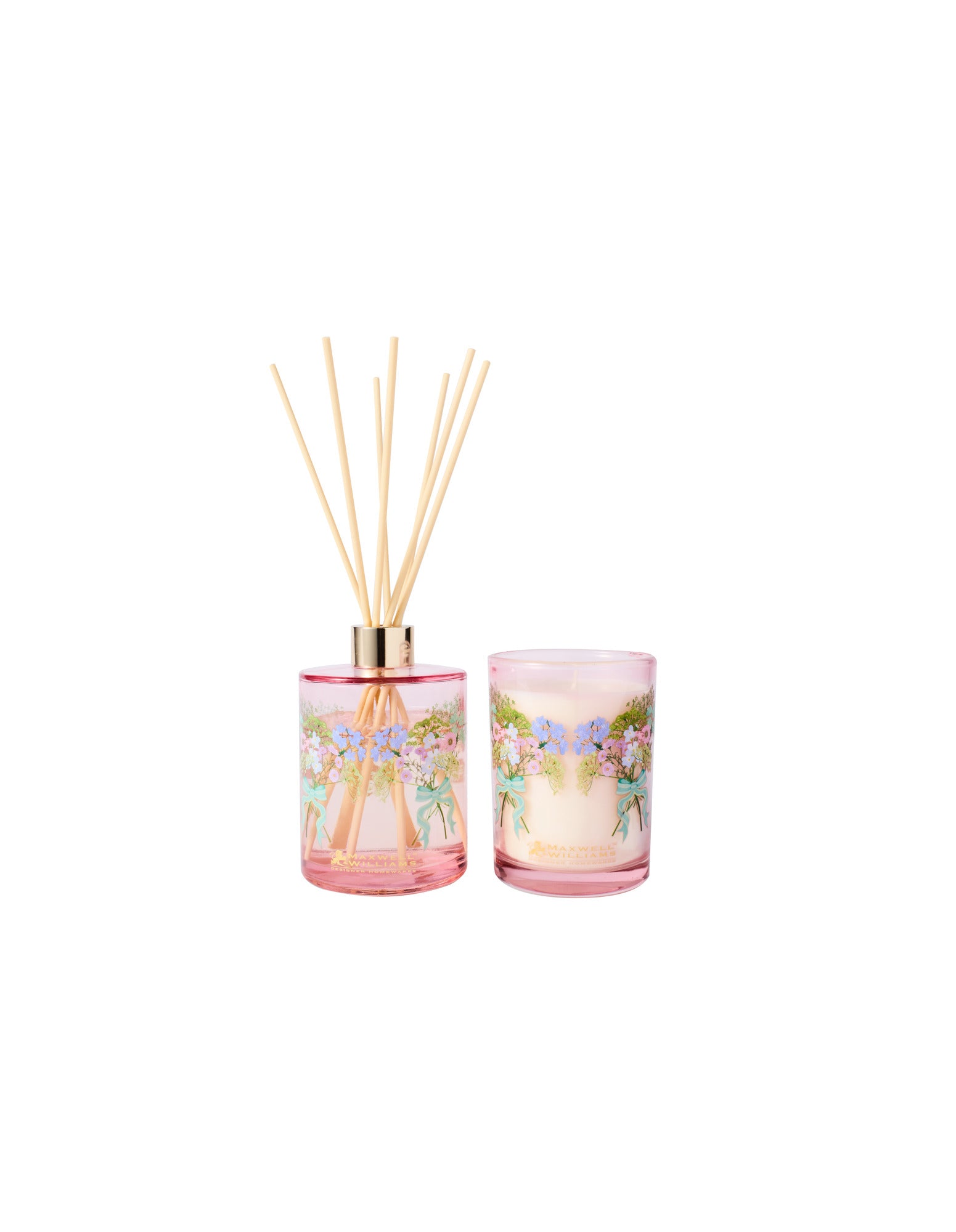 Maxwell & Williams Cherish Guava & Lychee Candle 250g & Diffuser 250ml Set Gift Boxed