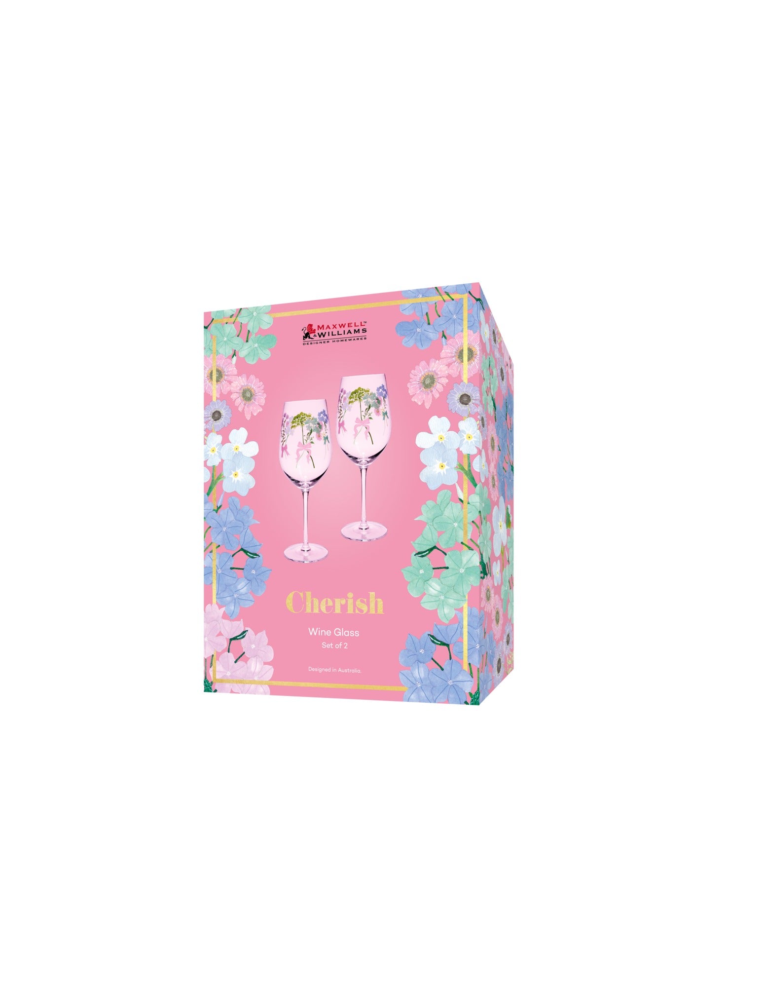 Maxwell & Williams Cherish Wine Glass 580ML Set of 2 Gift Boxed