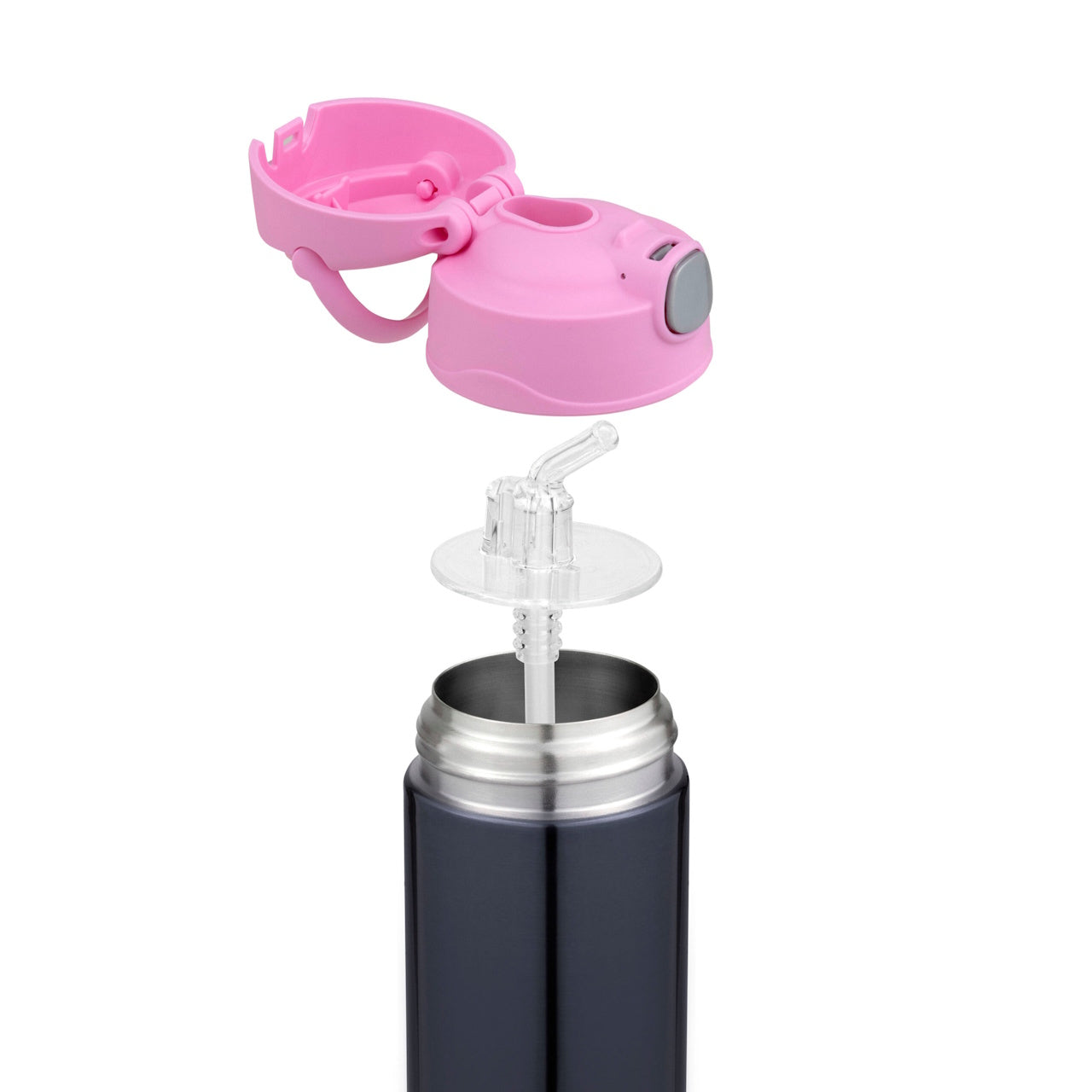 Thermos 470ml FUNtainer® Drink Bottle Denim Blue/Pink