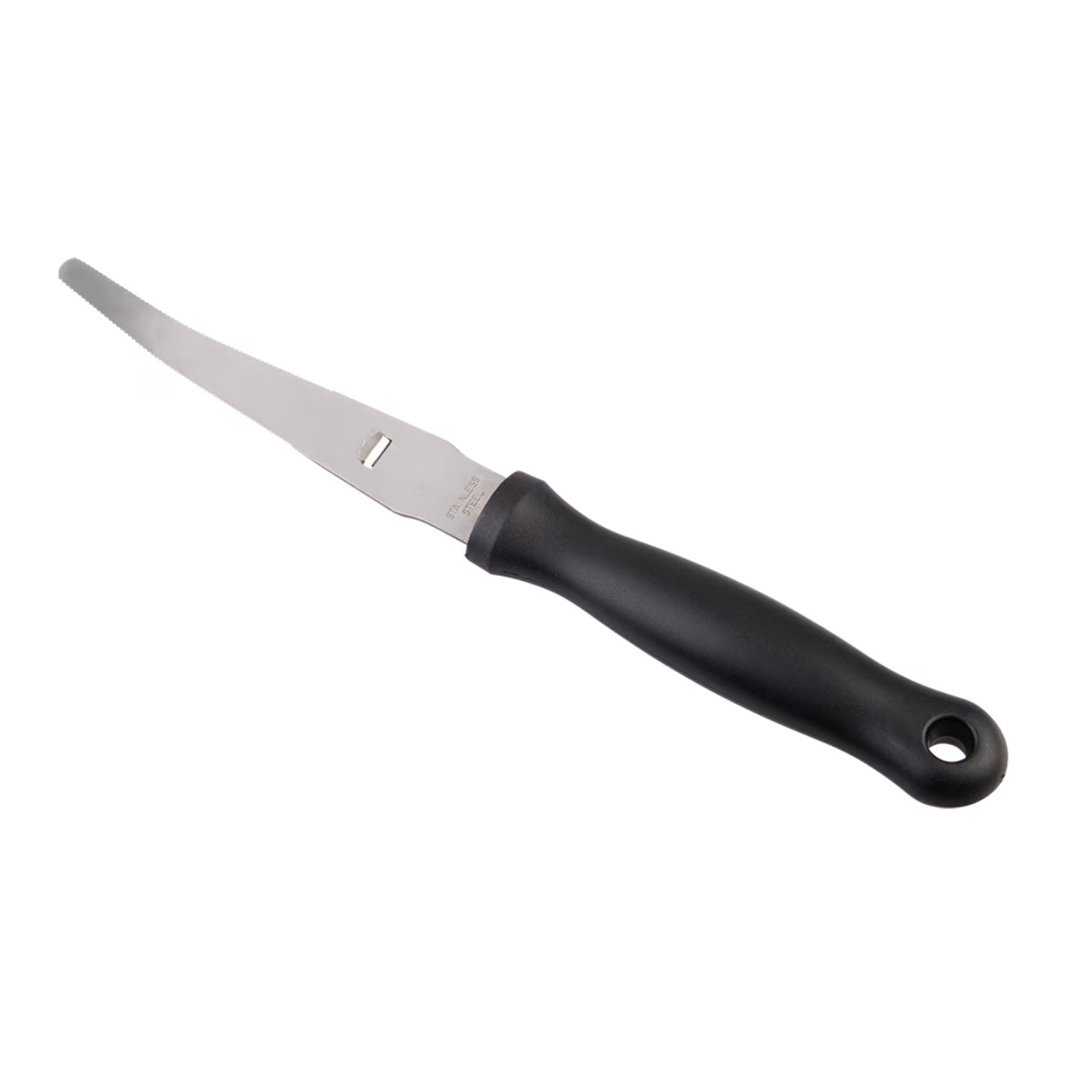 Appetito Stainless Steel Grapefruit Knife W/ Black Handle