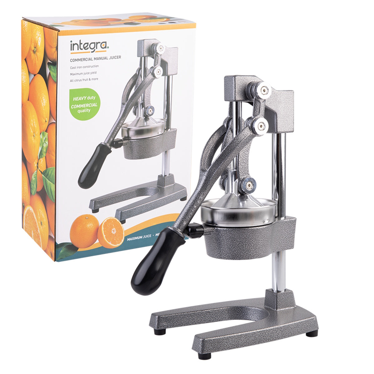 Integra Cast Iron Commercial Manual Juicer Grey