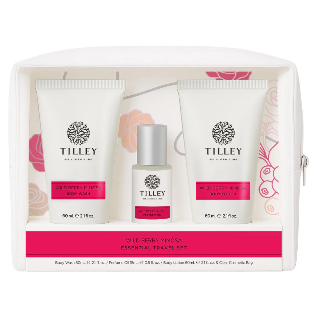 Tilley Wild Berry Mimosa Essential Travel Set