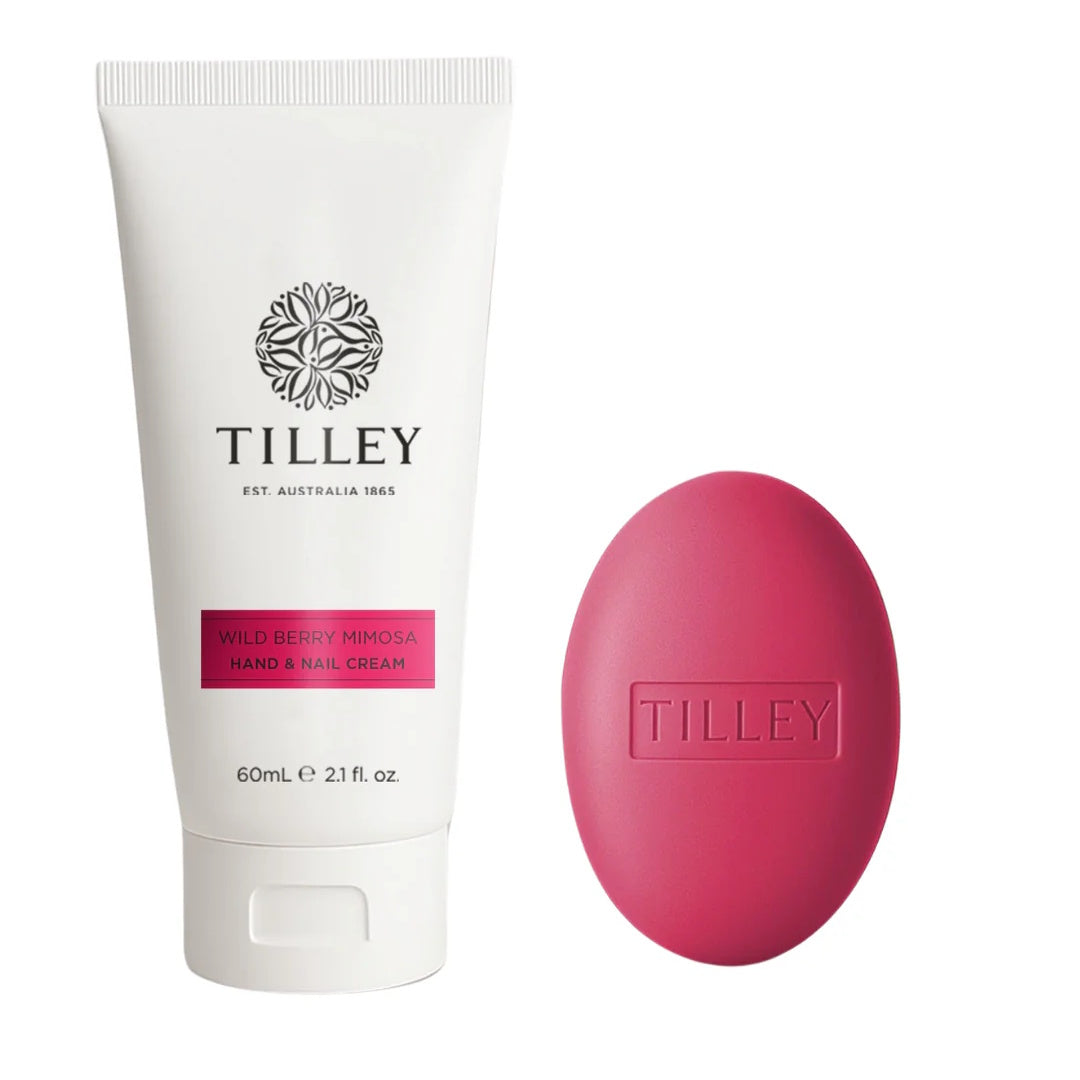Tilley Wild Berry Mimosa Hand Cream & Soap Duo