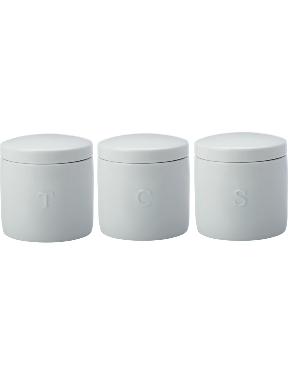 Maxwell & Williams MW Epicurious Canister 500ML Set of 3 White Gift Boxed