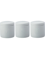 Maxwell & Williams MW Epicurious Canister 500ML Set of 3 White Gift Boxed