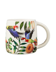 Maxwell & Williams Eloise Short Native Grace Eastern Rosella Mug 350ML