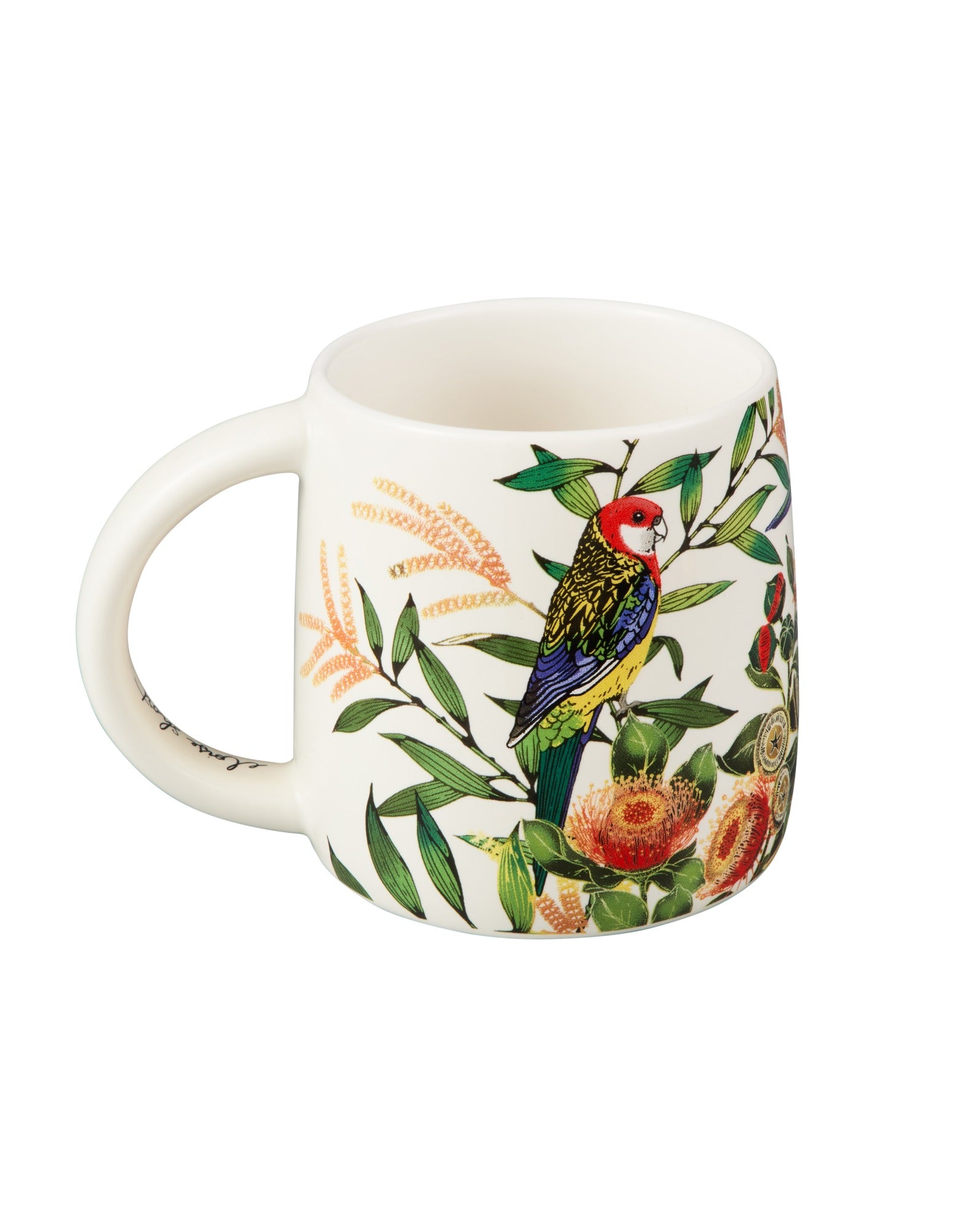 Maxwell & Williams Eloise Short Native Grace Eastern Rosella Mug 350ML