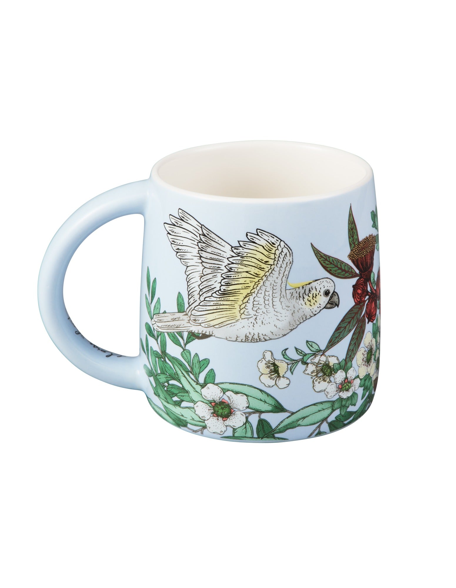 Maxwell & Williams Eloise Short Native Grace Yellow Crested Cockatoo Mug 350ML