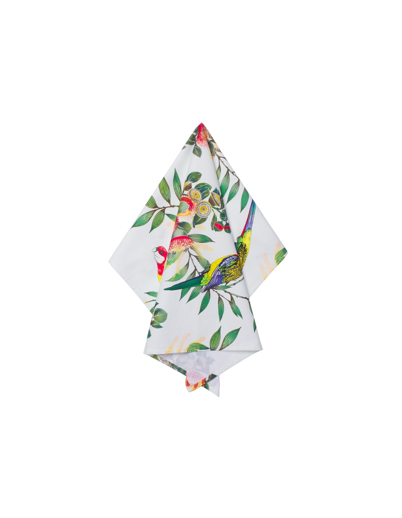 Maxwell & Williams Eloise Short Native Grace Eastern Rosella Tea Towel 50x70cm