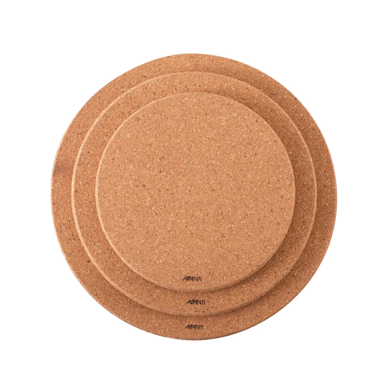 Avanti Round Cork Trivets with Magnets - 3 Piece Set