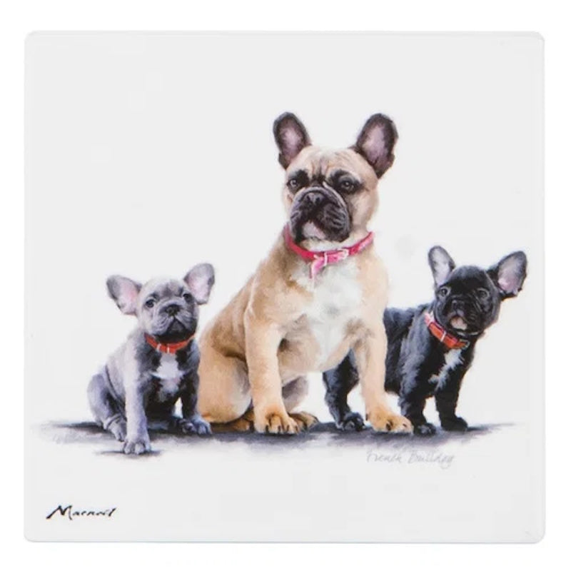 Ashdene Puppy Love French Bulldog Ceramic Coaster