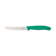 Victorinox Steak and Tomato Knife Round Tip Wavy Edge 11cm - Teal Temptation