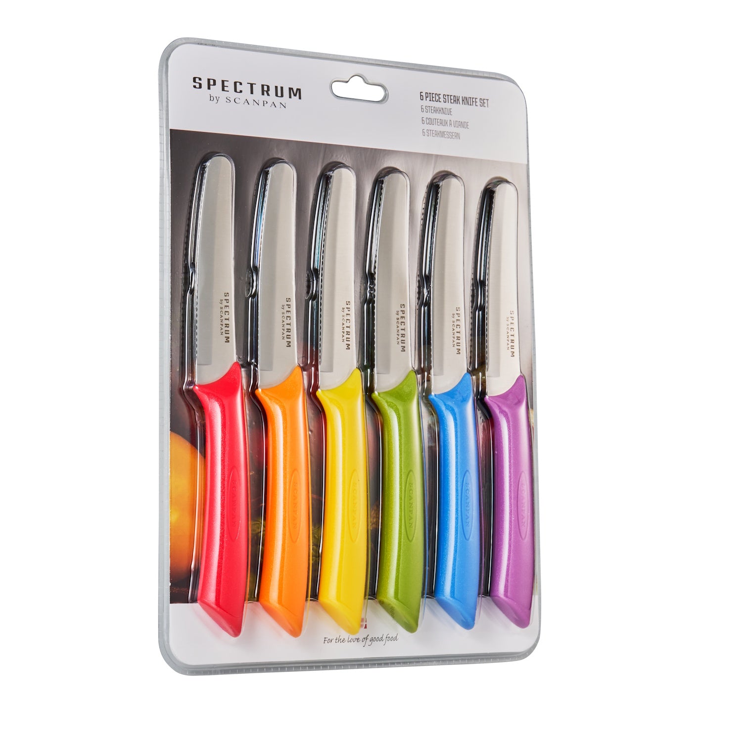 Scanpan Spectrum Steak Knife 6 Piece Set 10cm Multi
