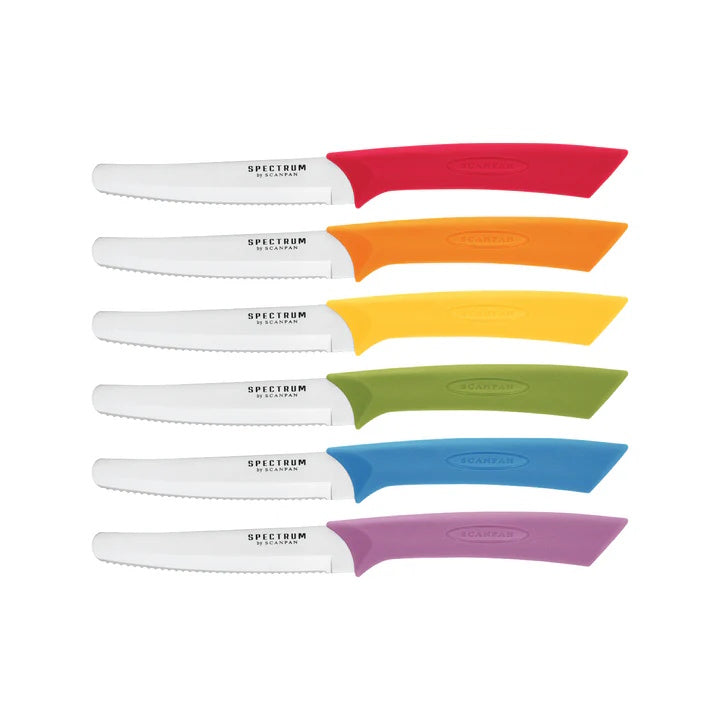 Scanpan Spectrum Steak Knife 6 Piece Set 10cm Multi