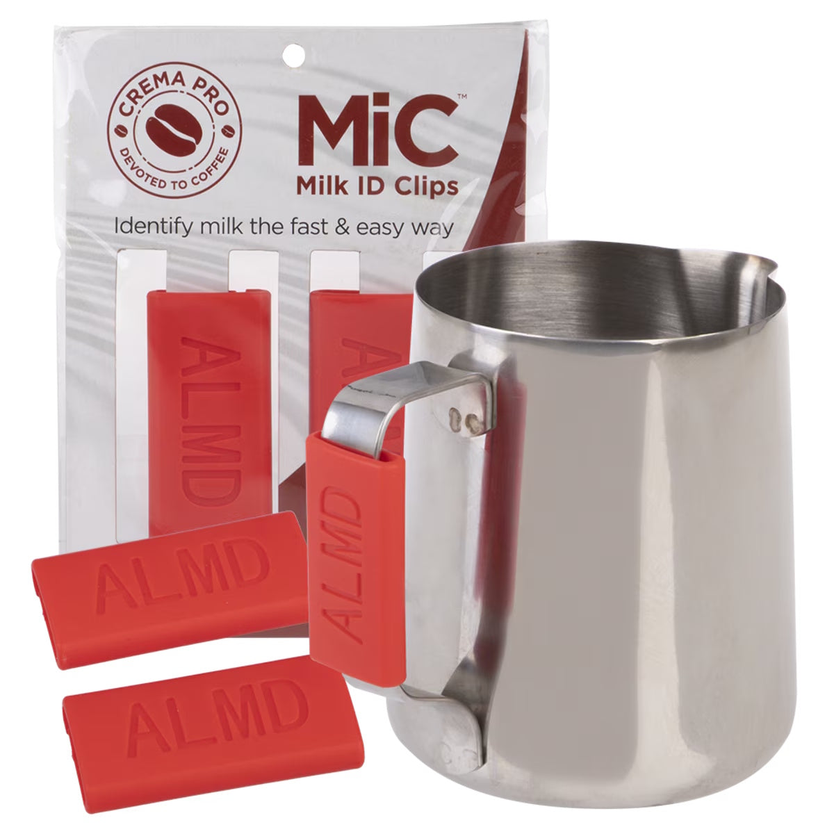 Crema Pro Milk ID Clips - Almond - Red