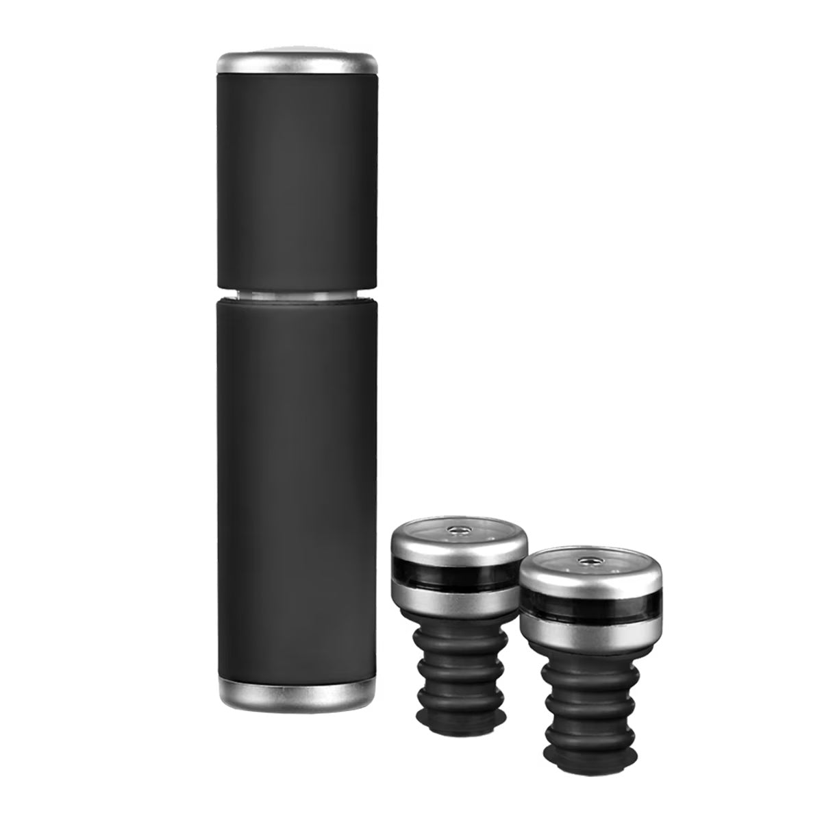 Bartender Sure-seal Wine Saver Set - Black